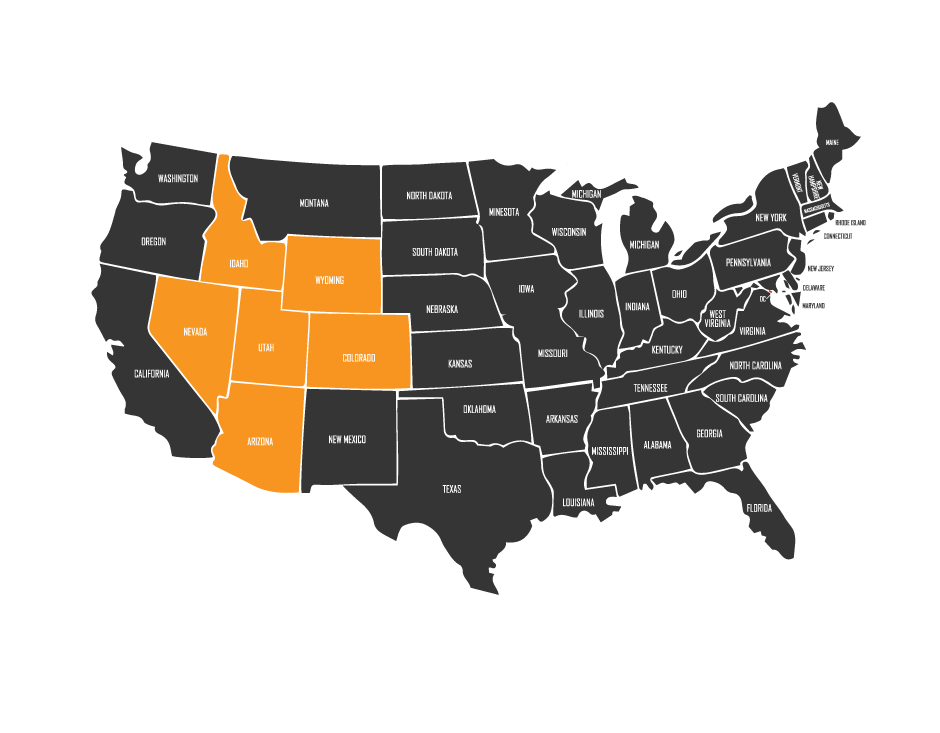 Court reporting map service areas